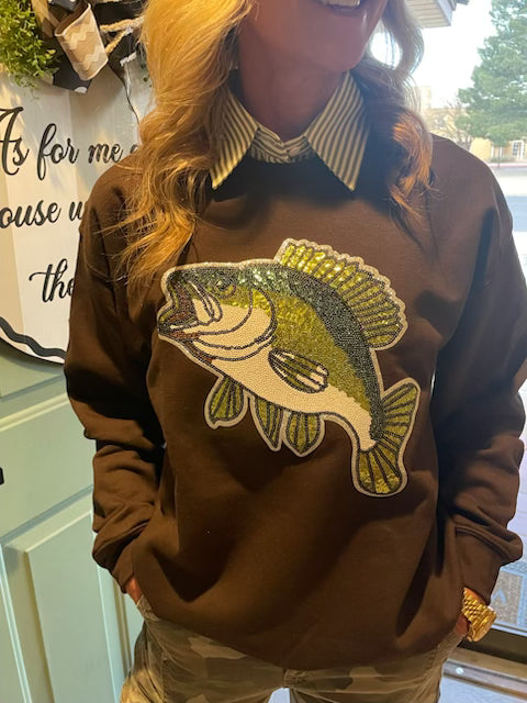 Brown Bass Sweatshirt
