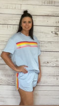 Blue Short Set