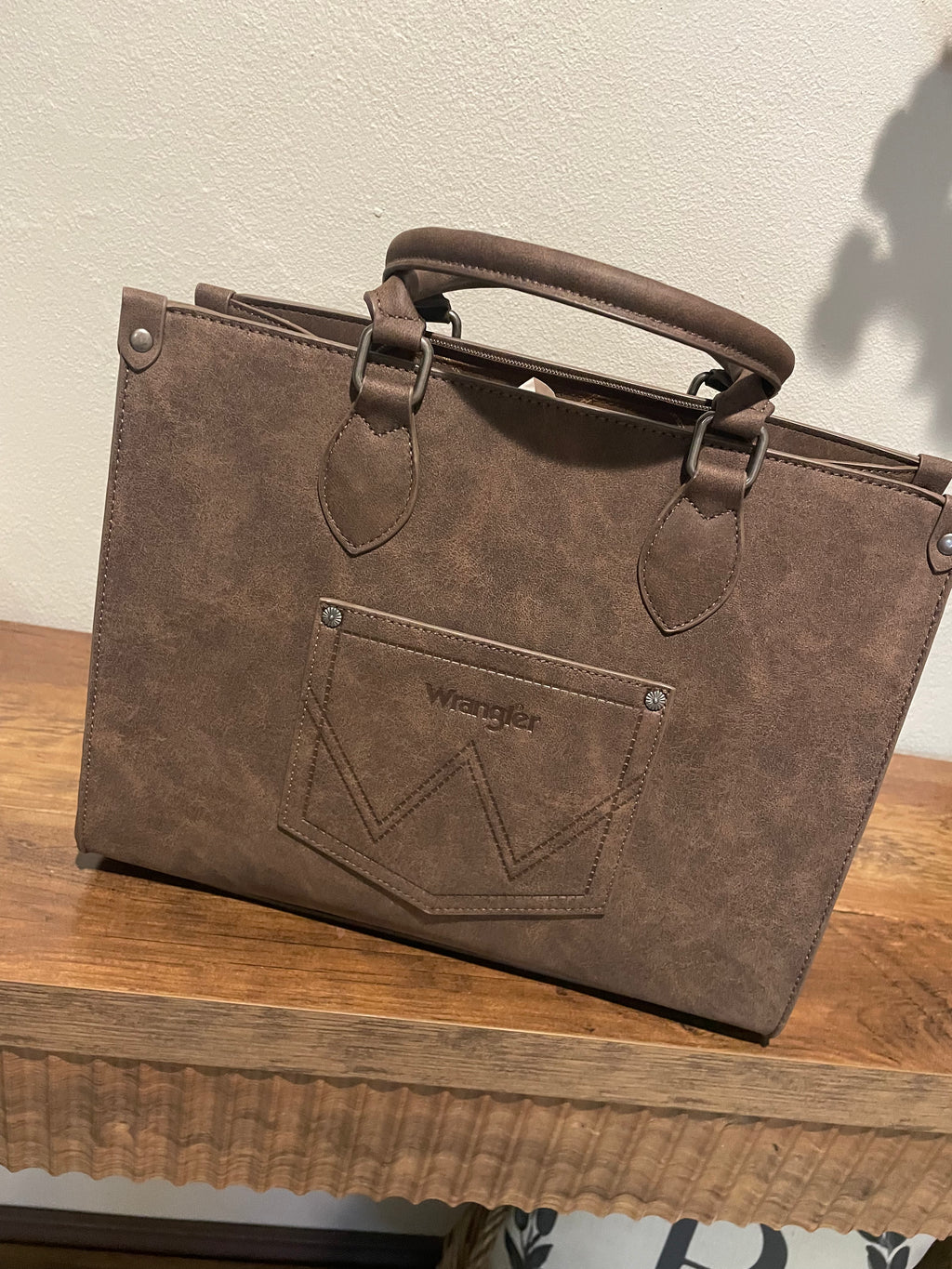 Leapard Leather Hand Bag