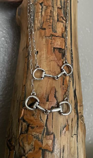 Gold or Silver Bit Necklace