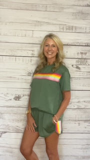 Green Short Set